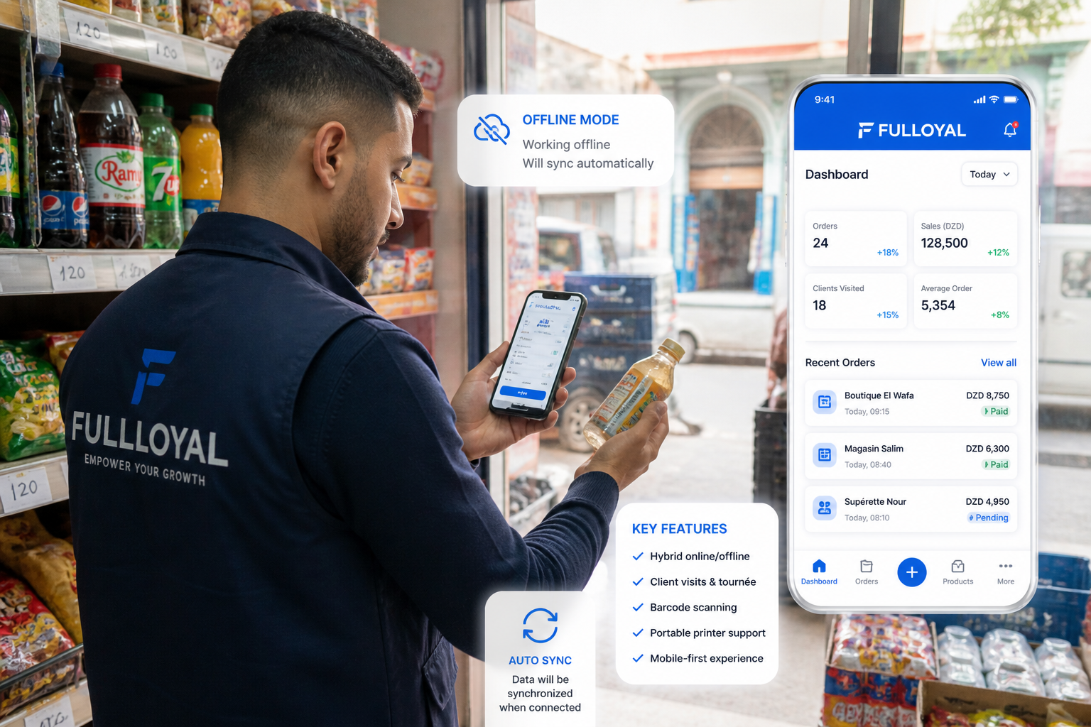 FULLLOYAL route, customer and vehicle stock overview