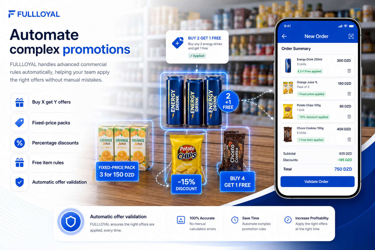 FULLLOYAL mobile sales order and customer visit workflow